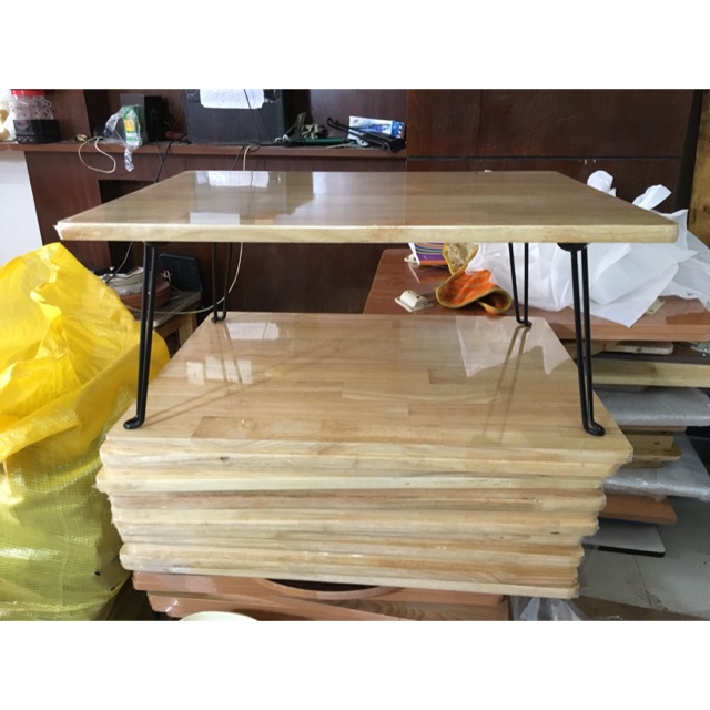 Bàn gỗ, Bàn ăn chân sắt gấp, xếp tiện lợi