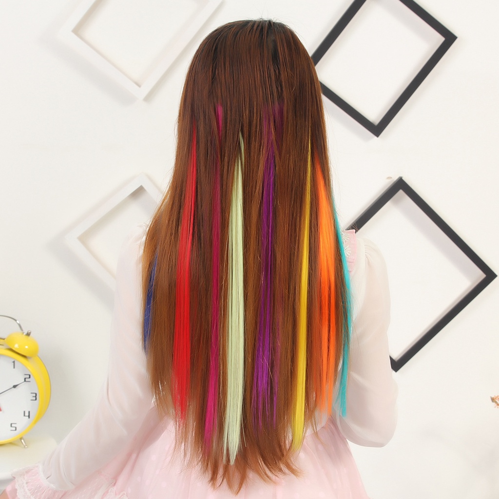 Tóc giả kẹp Hightlight Kẹp phím tóc giả