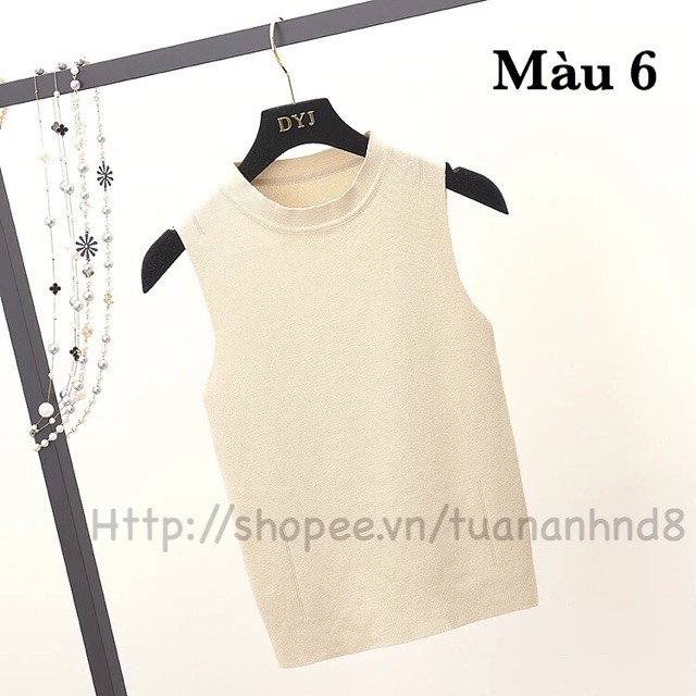 Áo len sát nách cổ tròn GNCM
