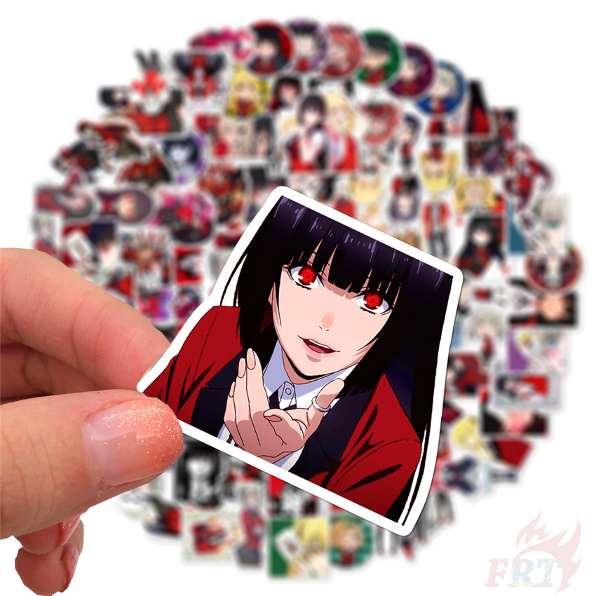 Set 100 nhãn dán Kakegurui - Series A Jabami Yumeko chống nước hợp thời trang DIY
