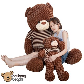 GẤU BÔNG TEDDY MÀU SOCOLA KHỔ 1M2 CAO THẬT 1M