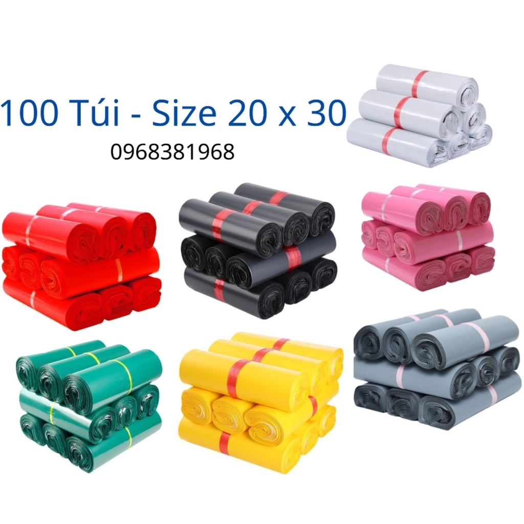 Túi gói hàng túi niêm phong Chất Lượng Cao size 20x30 ( túi dán miệng )