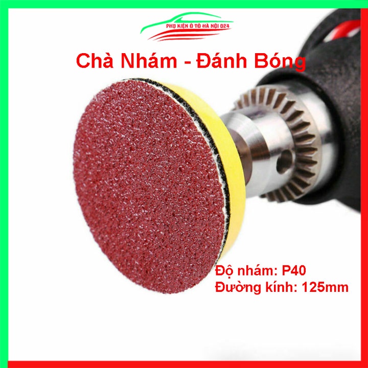 Combo 10 giấy nhám đánh bóng độ nhám P40 đường kính 125mm