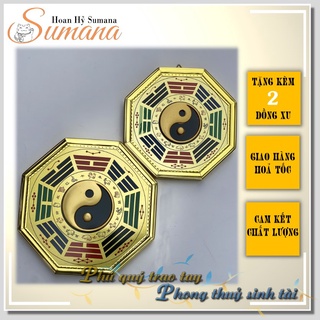Gương bát quái Âm Dương treo cửa trấn trạch - Hoan Hỷ Sumana