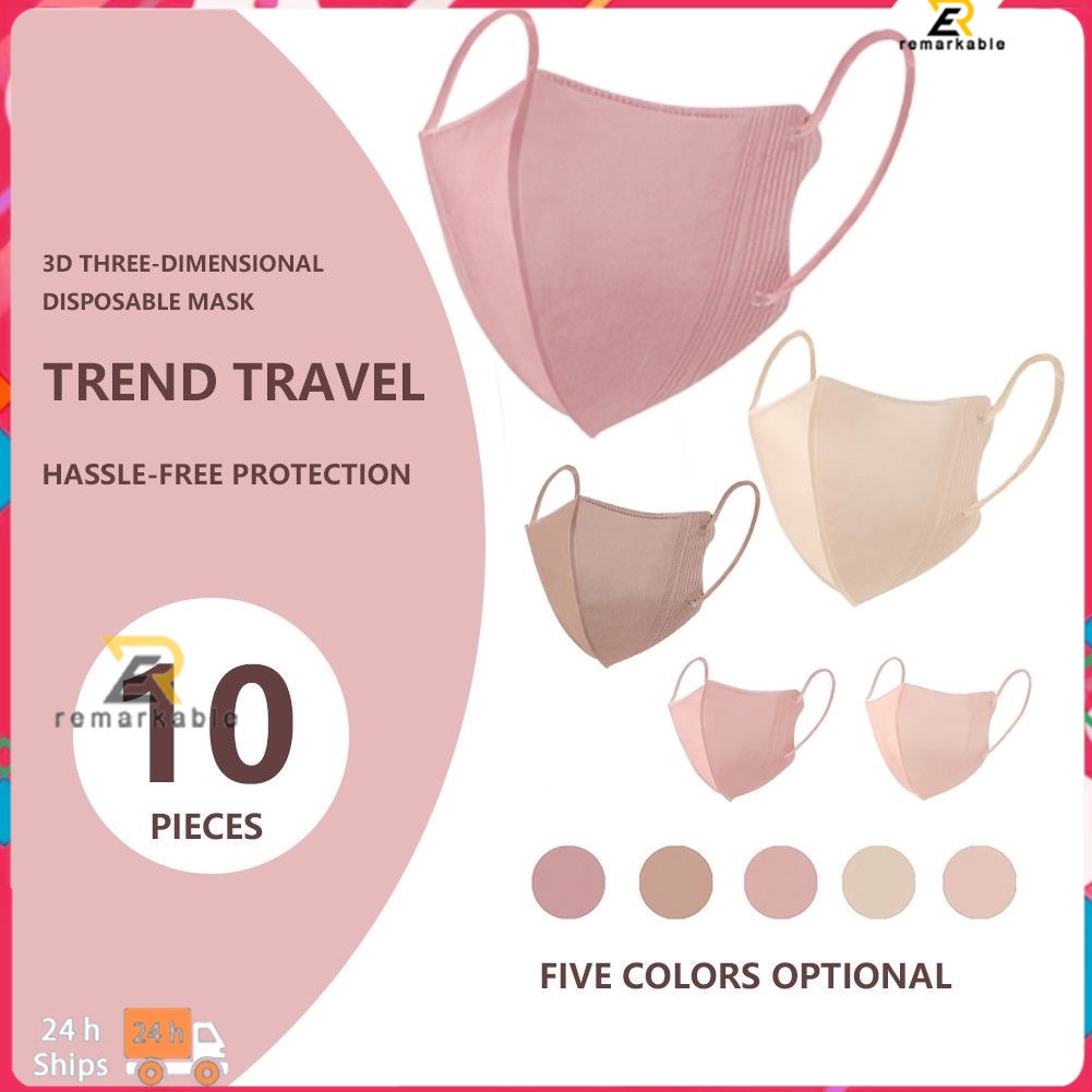 10pcs thời trang người lớn màu sắc mặt dùng một lần mask4 Chứng Khoán Sẵn Sàng