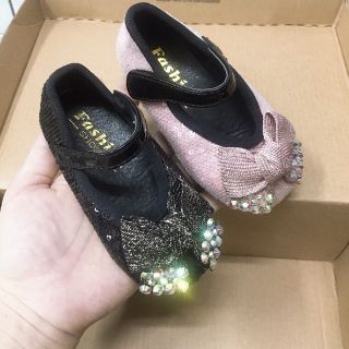 Giày búp bê nơ nhũ