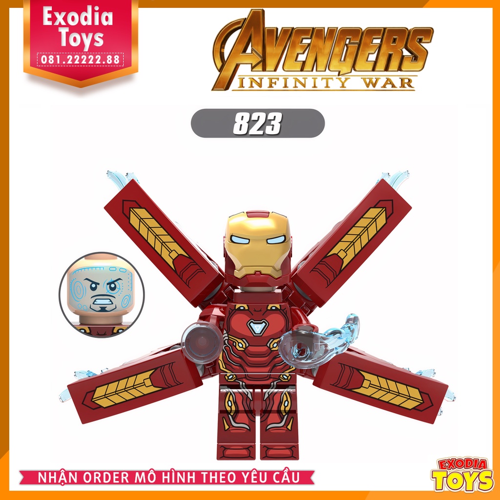 Xếp hình minifigure nhân vật siêu anh hùng Marvel Agenver Infinity War - Đồ Chơi Lắp Ghép Sáng Tạo - X0187