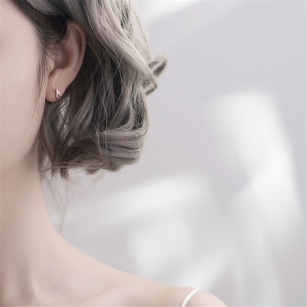 Bông tai kim loại phong cách cá tính dành cho nữ