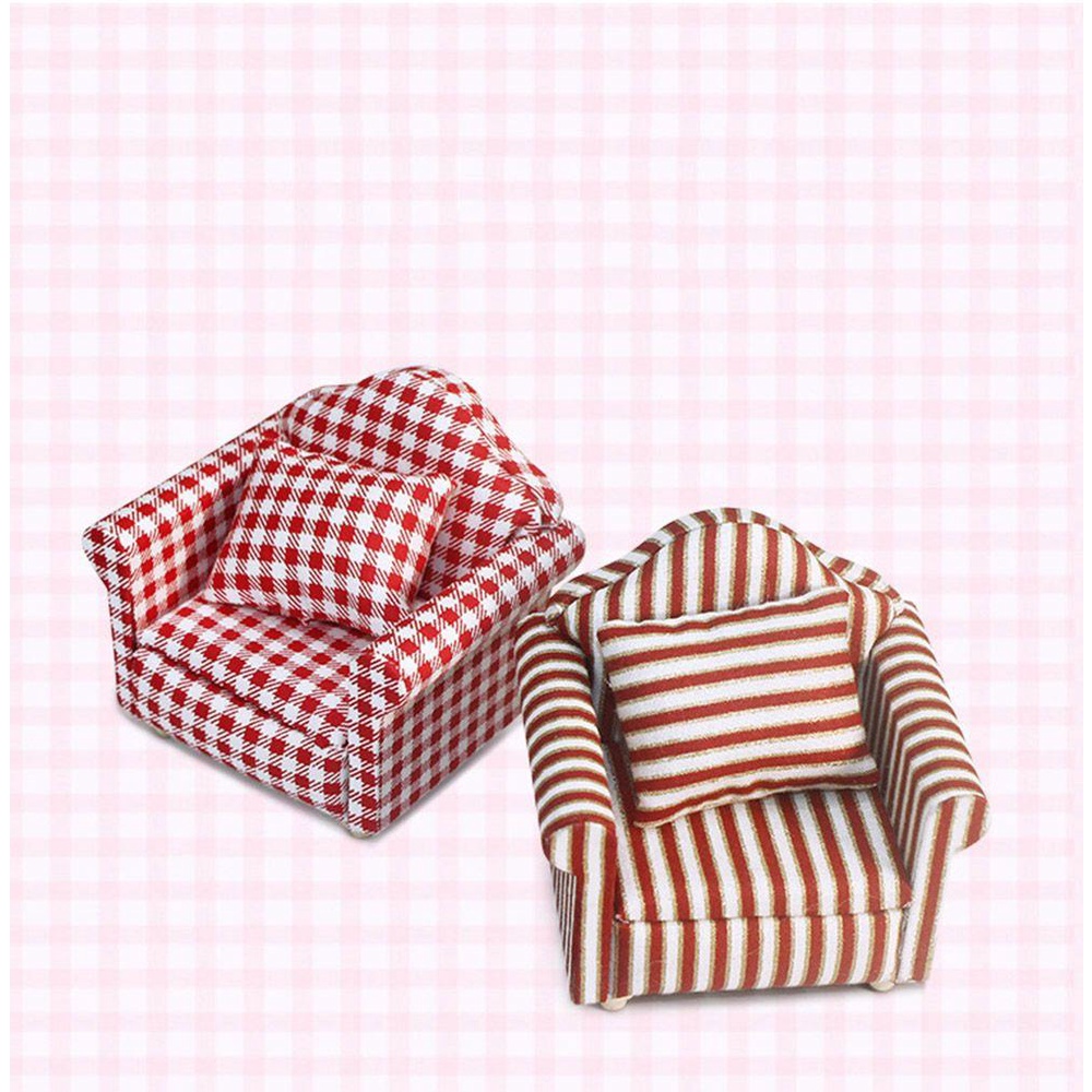 RAINBOW Ghế Sofa Mini Tỉ Lệ 1: 12 Trang Trí Nhà Búp Bê