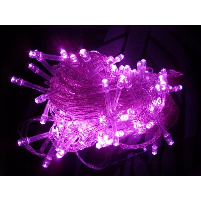 Dây đèn led trang trí, dây led Noel KHÔNG CHỚP ( Trắng, vàng, xanh lá, xanh dương, hồng, tím ) - Điện Việt