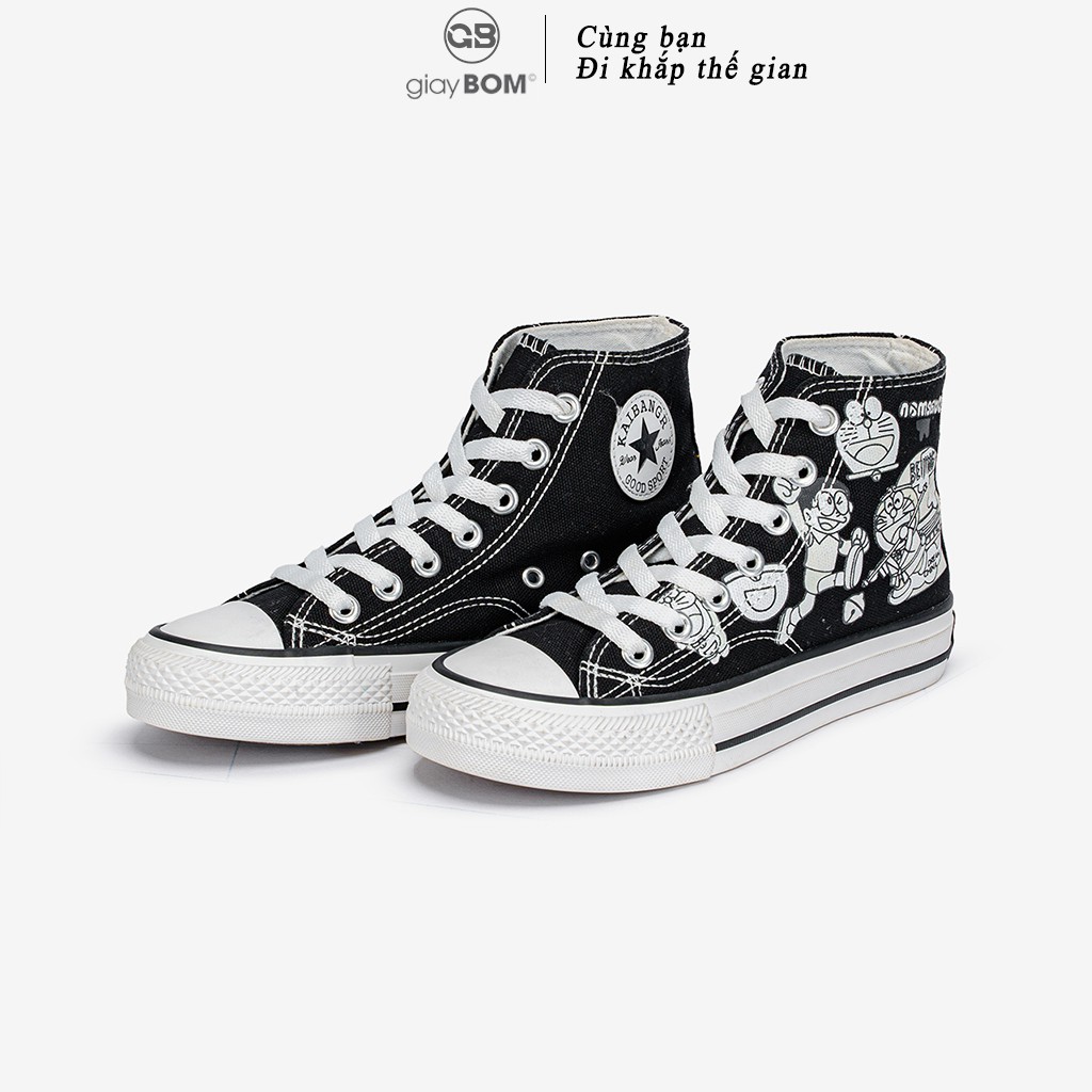 [Mã FAGREEN245 giảm 10% tối đa 30k đơn từ 99k] Giày BATA Nữ giayBOM Cổ Cao Họa Tiết Doraemon Đổi Màu Ngoài Nắng B982