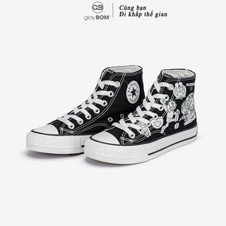 [Mã WABRMH99 giảm 12% đơn 99K] Giày BATA Nữ giayBOM Cổ Cao Họa Tiết Doraemon Đổi Màu Ngoài Nắng B982