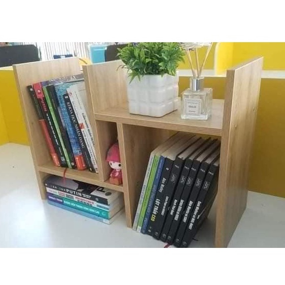Kệ gỗ để bàn làm việc đa năng kệ sách gỗ MDF lắp ghép