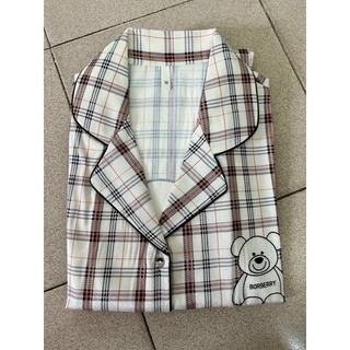 PYJAMA CỘC ĐÙI LỤA XƯỚC GẤU CARO XINH