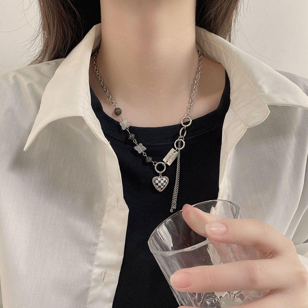 AROMA Dây Chuyền Thép Titan Phong Cách Hip Hop Thời Trang Cho Nữ