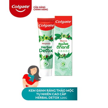 Kem đánh răng Colgate thảo mộc thiên nhiên Panjaved Herbal Detox (giá bao bì 75.000đ)