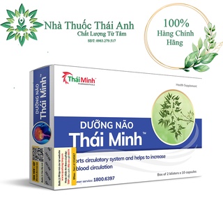 Dưỡng Não Thái Minh - Hỗ Trợ Hoạt Huyết ,Giúp Tăng Cường Lưu Thông Máu Não