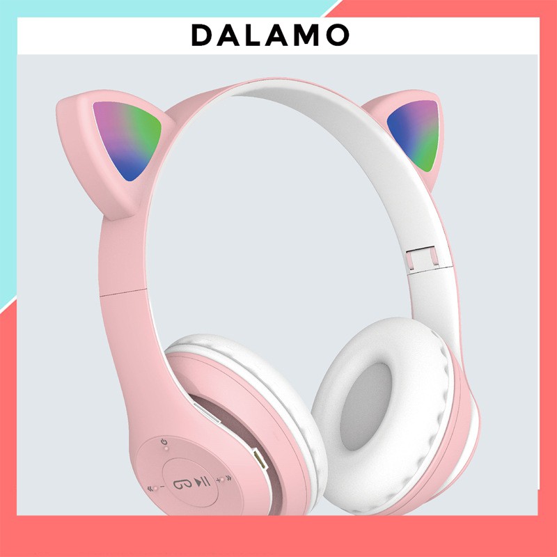 Tai Nghe Bluetooth Chụp tai có Mic ST71 Headphone không dây Dễ Thương tai mèo nghe nhạc, chơi game, cho bà bầu DALAMO | BigBuy360 - bigbuy360.vn