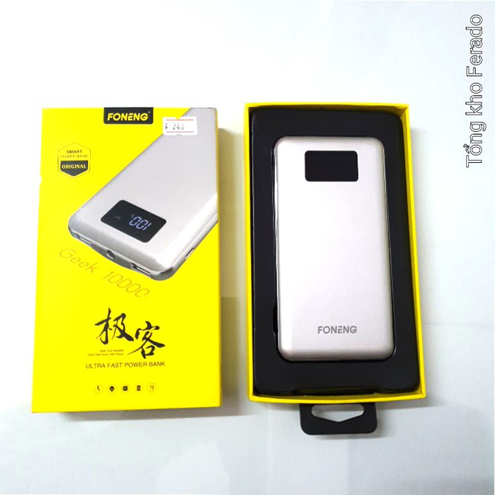 Pin sạc dự phòng Foneng Geek chính hãng còn zin - 10000mAh