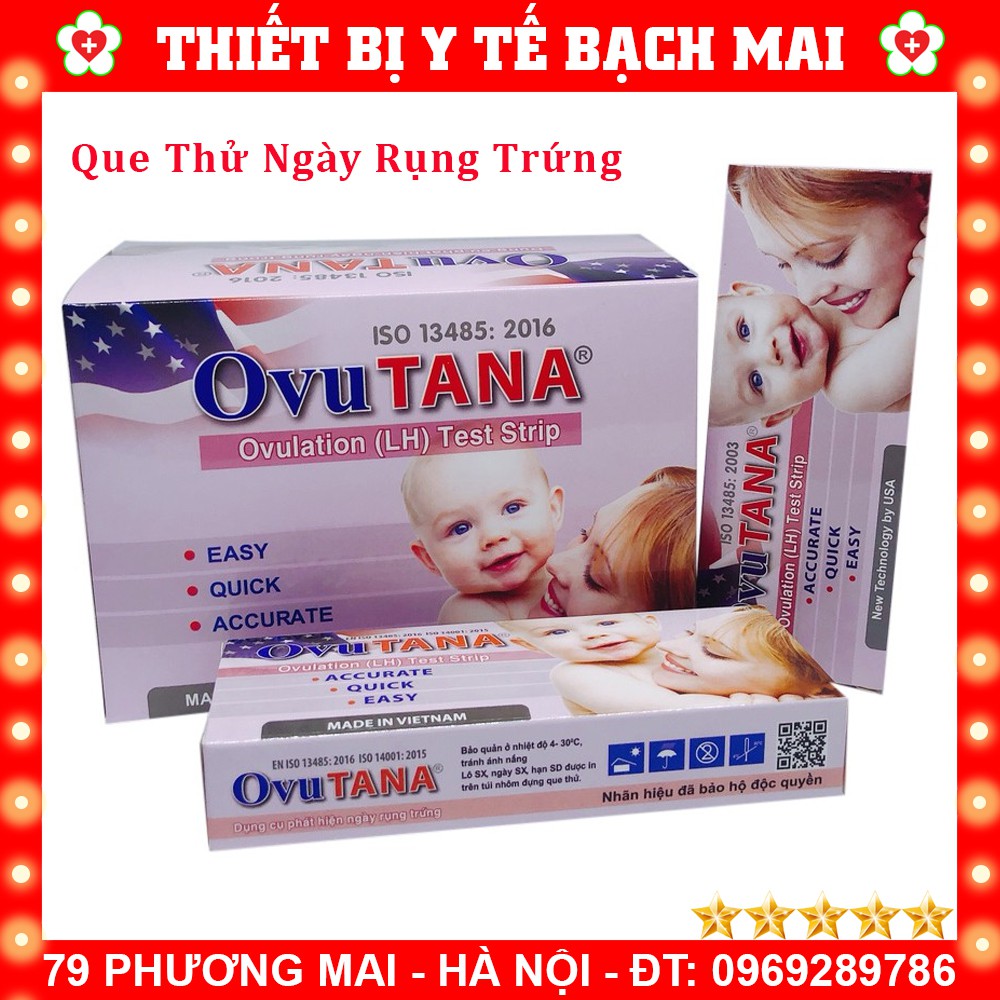 QUE THỬ RỤNG TRỨNG OVUTANA - DỤNG CỤ PHÁT HIỆN NGÀY RỤNG TRỨNG