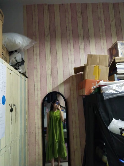 Đầm maxi xanh lá cây