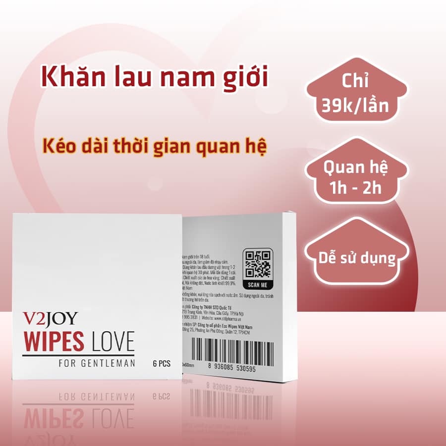V2JOY Khăn lau nam giới kéo dài cuộc yêu.