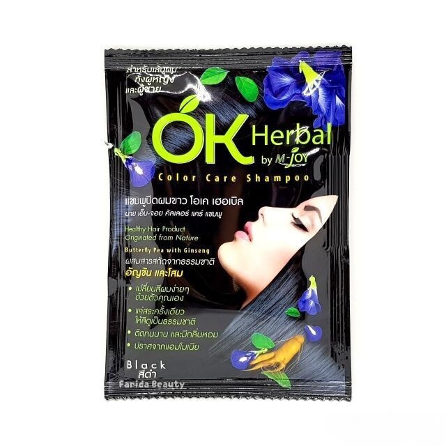 Dầu Gội Nhuộm Tóc OK Herbal by M-Joy 30ml - Thái Lan