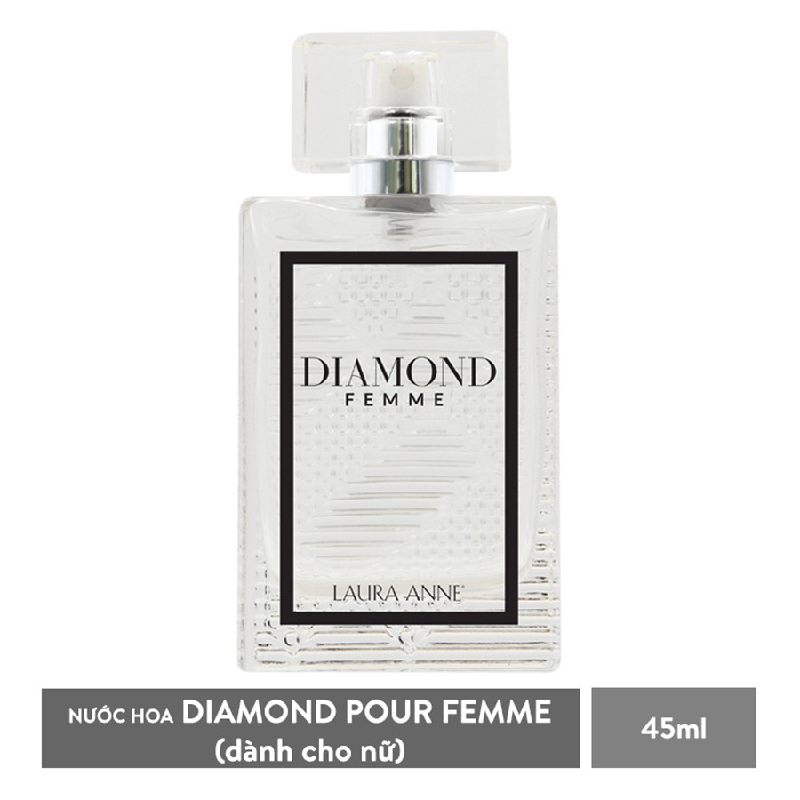 Nước hoa nữ Laura Anne Diamond Femme - White 45ml