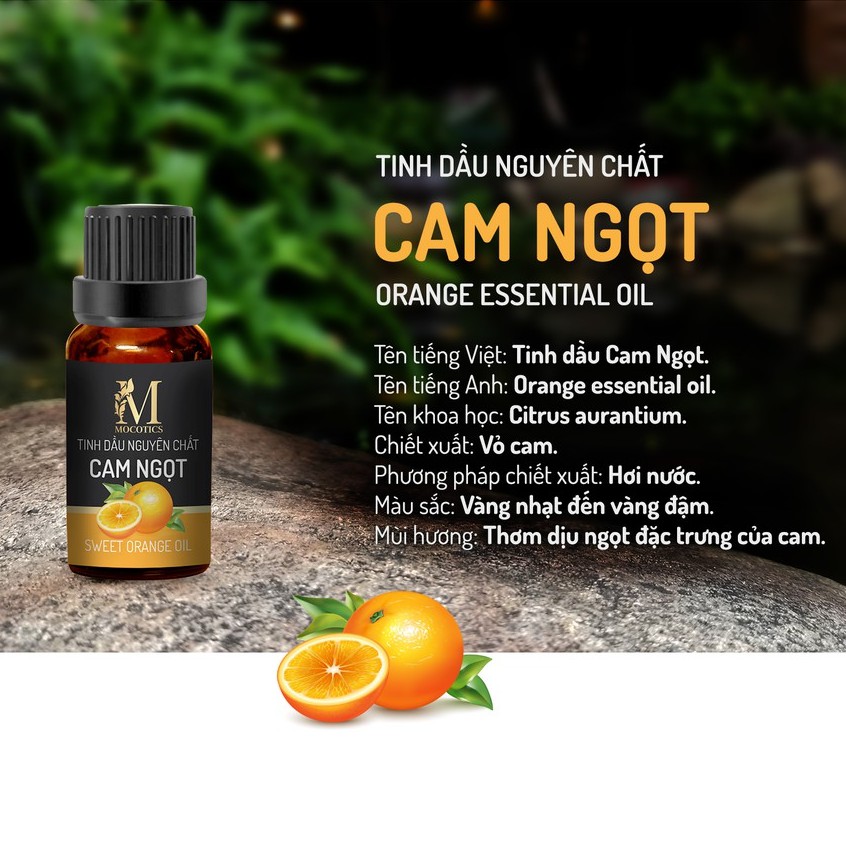 Tinh dầu thiên nhiên xông phòng, đuổi muỗi Mocotics: combo 3 loại oải hương + ngọc lan tây + cam ngọt dung tích 10ml