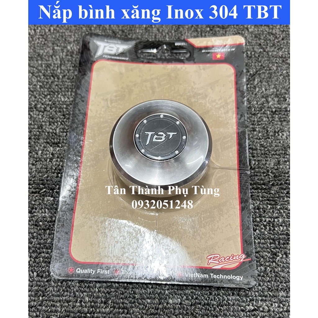 Nắp bình xăng Inox 304 TBT gắn nhiều xe