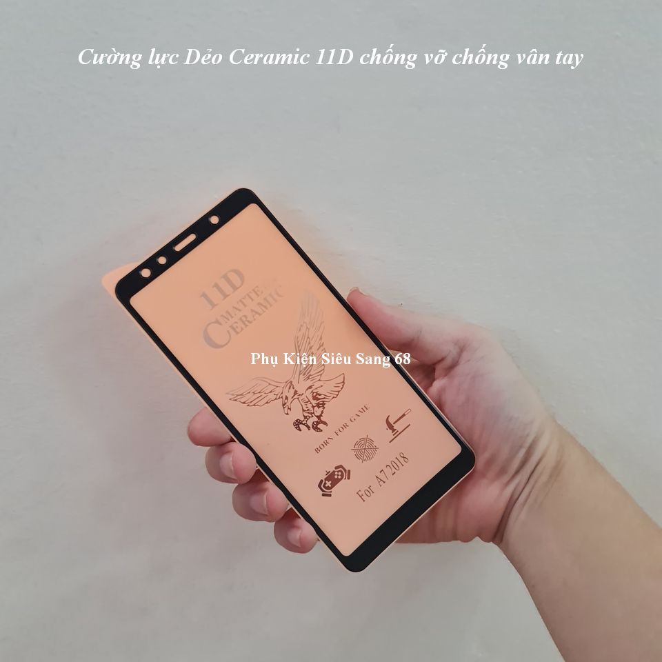 Cường lực Dẻo chống vân tay chống vỡ dành cho Samsung A6 plus A7 2018 A8 2018 A8 plus