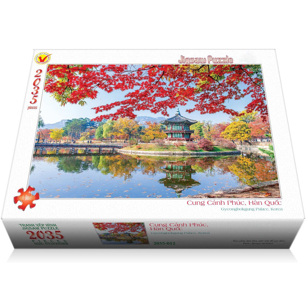 Bộ tranh xếp hình jigsaw puzzle 2035 mảnh ghép của liên kết mua– Cung Cảnh Phúc, Hàn Quốc(67x99.5cm)