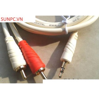 Dây loa 3.5mm ra 2 đầu RCA dài 3m Choseal loại tốt