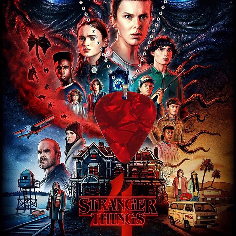 Vòng cổ Mặt Đàn Ghita Phim Stranger Things