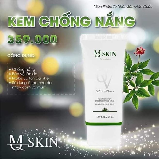 Kem chống nắng nhân sâm mqskin | BigBuy360 - bigbuy360.vn