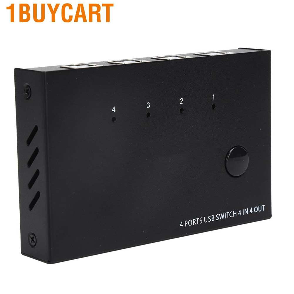 1buycart 4 In Out Switch Usb Converter Kvm Data Sharing