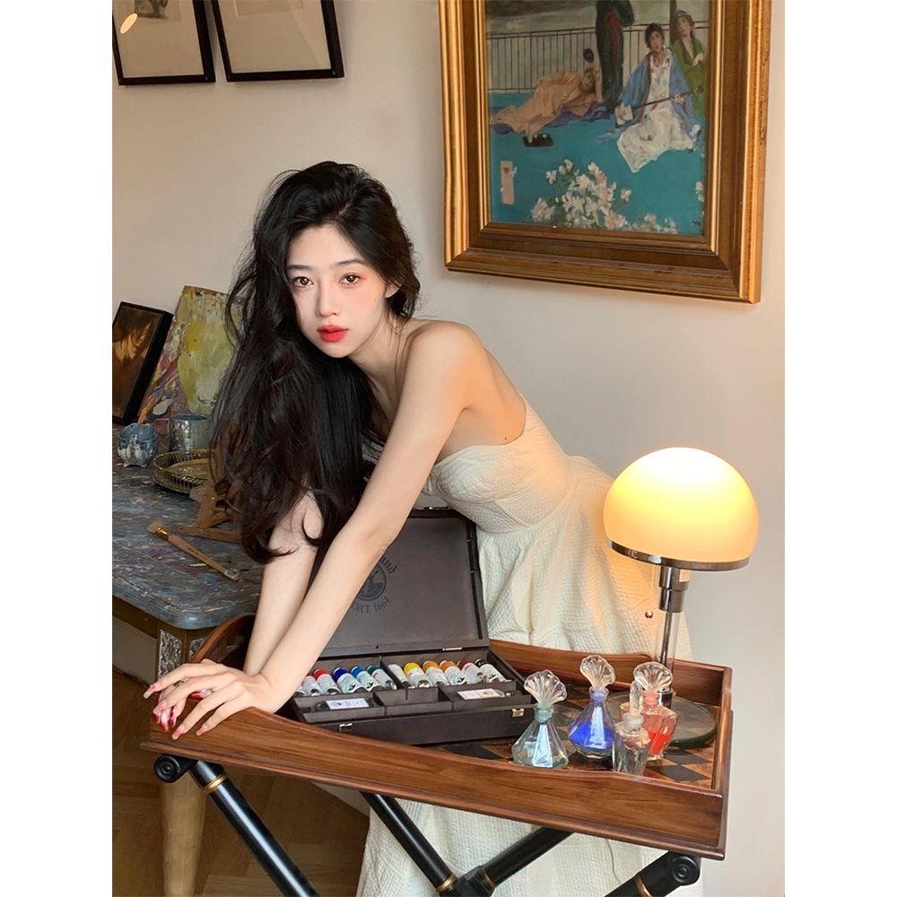 Đầm Trễ Vai Thời Trang Pháp Sang Trọng