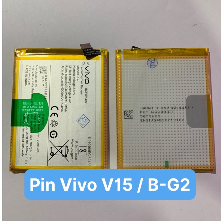 Pin chính hãng Vivo V15 / V1831 / B-G2 / 4000mAh / Có bảo hành