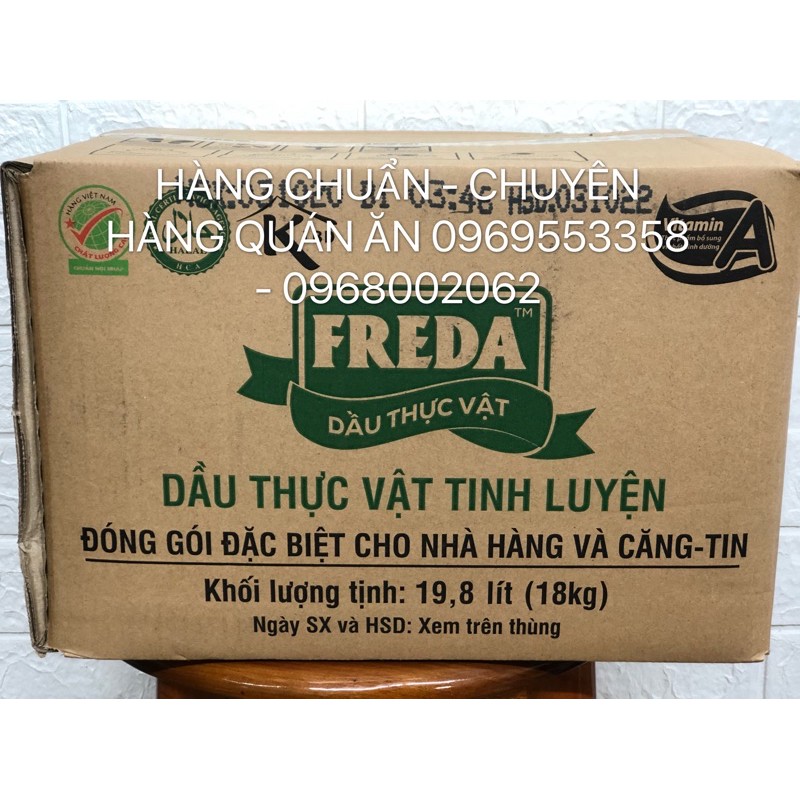 [GIÁ SỈ] DẦU THỰC VẬT TINH LUYỆN FREDA BỊCH 20L (18KG )