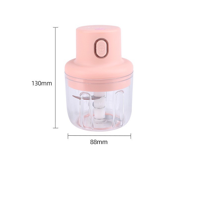 Máy Xay Tỏi Ớt Mini Cầm Tay Thể Tích 250ml Sạc Bằng Điện Có Cổng Sạc Usb, Dễ Sử Dụng