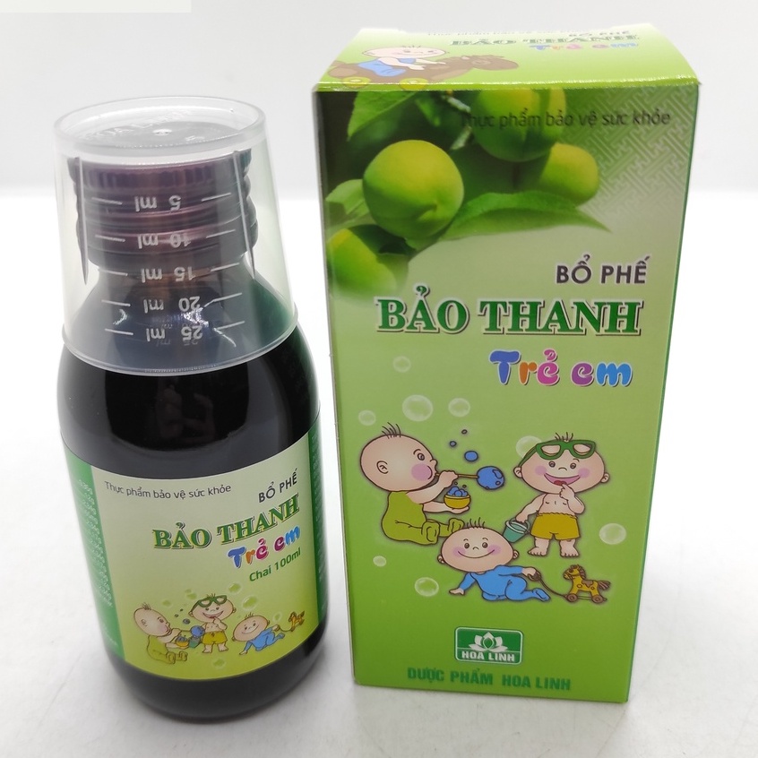 Siro Bổ Phế Bảo Thanh Trẻ Em - Hỗ Trợ Cảm Lạnh, Ho Gió, Ho khan, Ho Có Đờm - Chai 100ml
