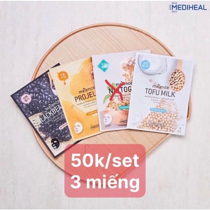 combo 3 miếng mặt nạ ngũ cốc mediheal