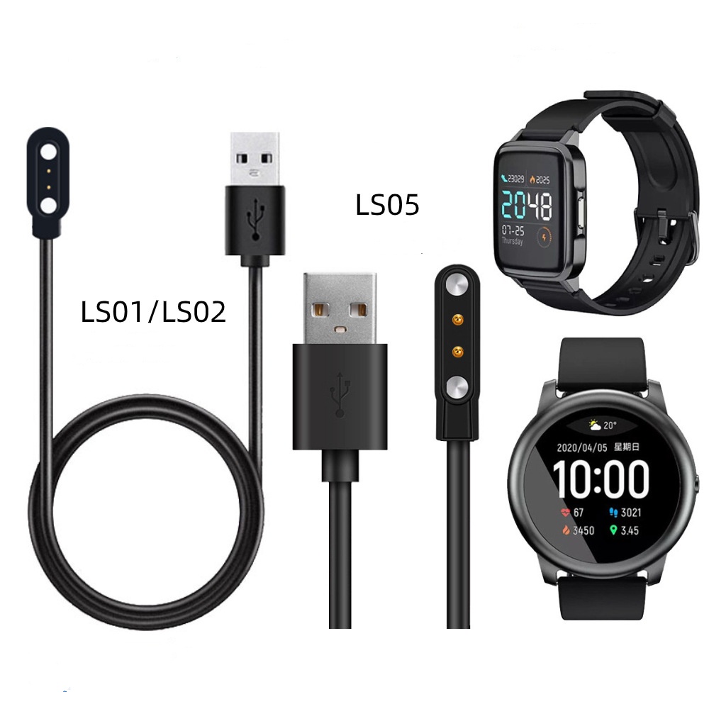 Phù Hợp Dây Cáp Sạc Cho Haylou RS4 Plus RT2 GST LS09B RS3 Haylou LS01 LS02 LS04 LS05 LS10 LS11