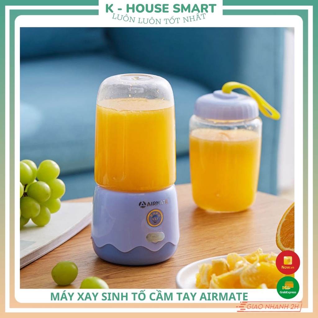 Máy xay sinh tố cầm tay mini 6 lưỡi Airmate công suất lớn, máy xay tỏi ớt hoa quả đồ ăn dặm cho bé