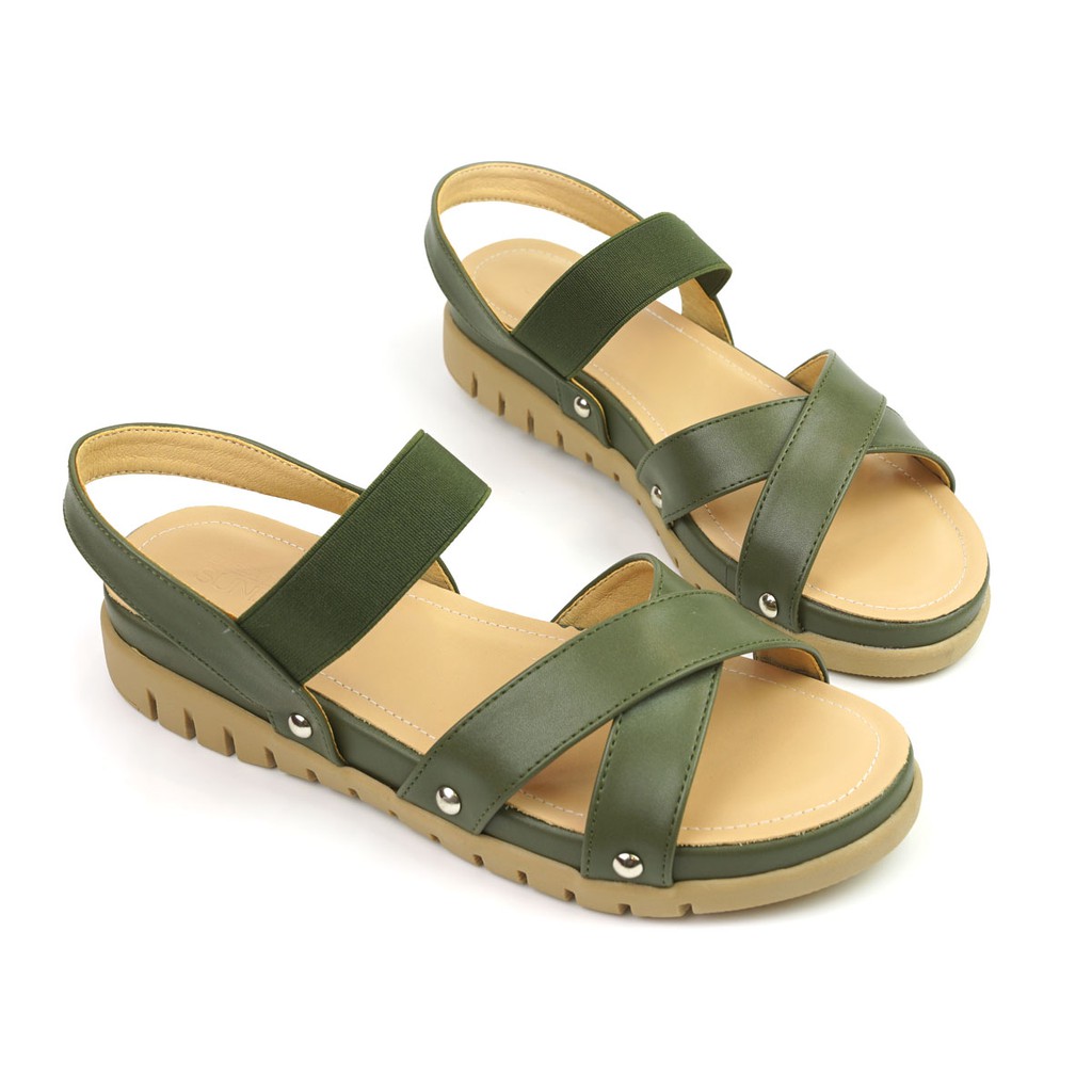 [Mã FASHIONMALLT4 giảm 15% đơn 150k] Giày sandal đế bệt quai chéo SUNDAY SD23