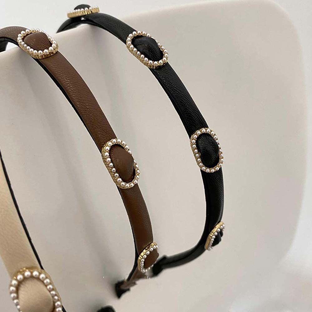 Băng đô nữ da PU mỏng ngọt ngào của Hàn Quốc