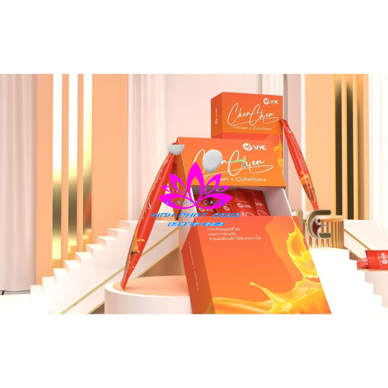 [Hộp 14 gói] Thạch Bí Đỏ Chen Chen VIC Mờ Nám, Trắng Da Nở Ngực Cân Bằng Nội Tiết Tố [ CHÍNH - HÃNG ]