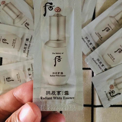 Tinh chất dưỡng trắng da chống lão hoá Whoo radiant white essence 1ml-thích hợp cho mọi làn da- Tado Cosmetics Store