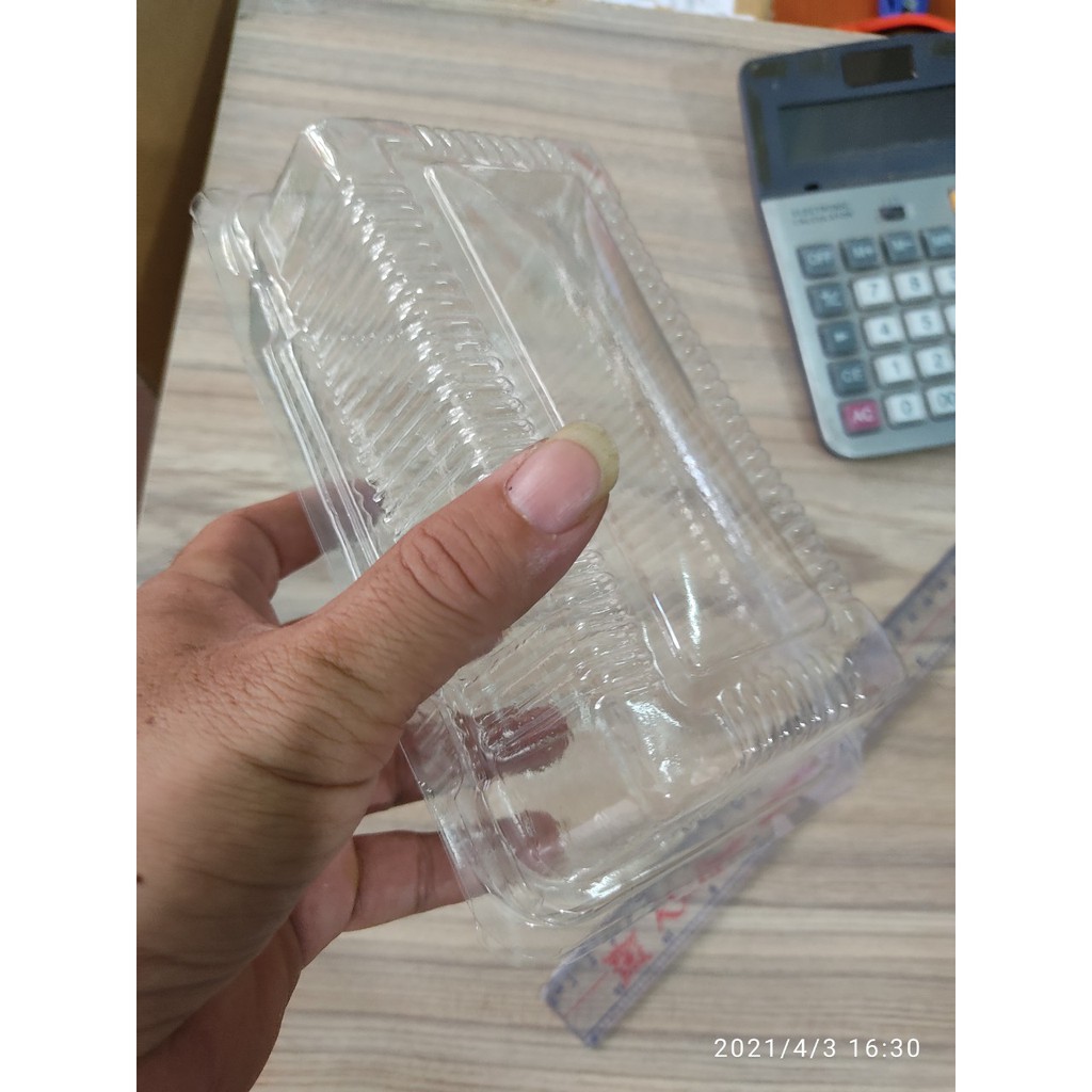 100 Hộp Nhựa Đựng Bánh Bông Lan - Sukem  H04