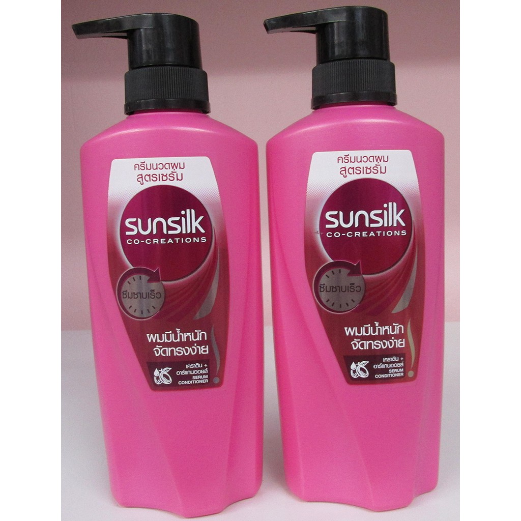 Dầu xả Sunsilk Thái lan 450ml, giúp tóc siêu mềm mượt, màu vàng và hồng